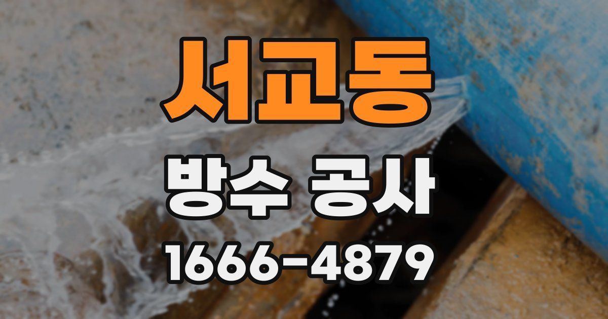 서교동 방수 공사