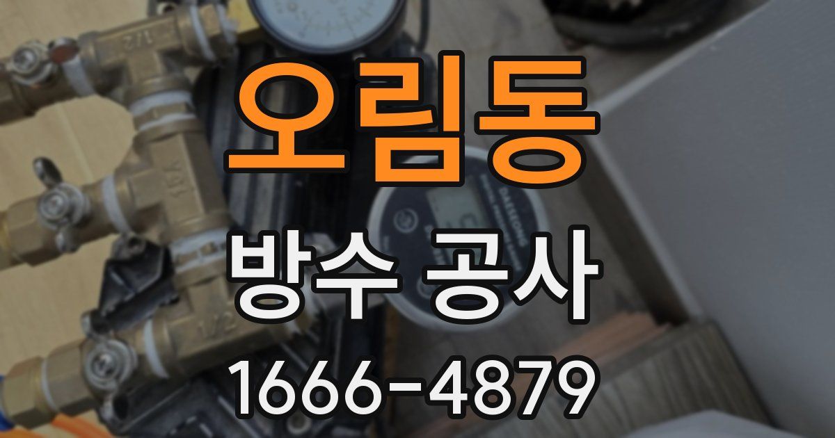 오림동 방수 공사