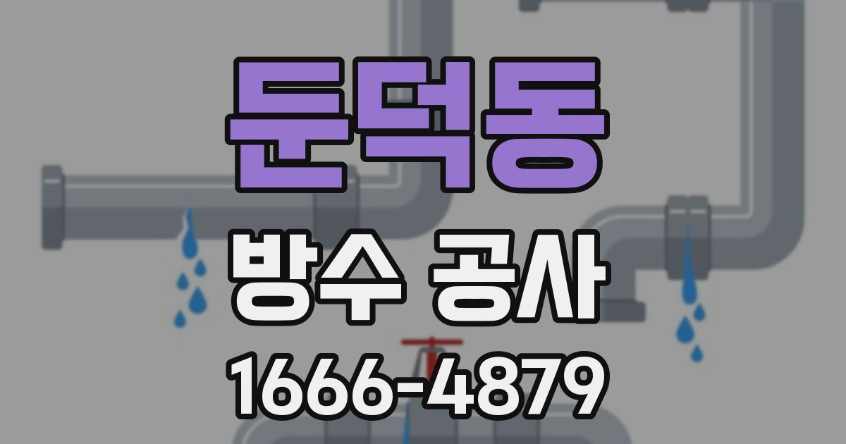 둔덕동 방수 공사