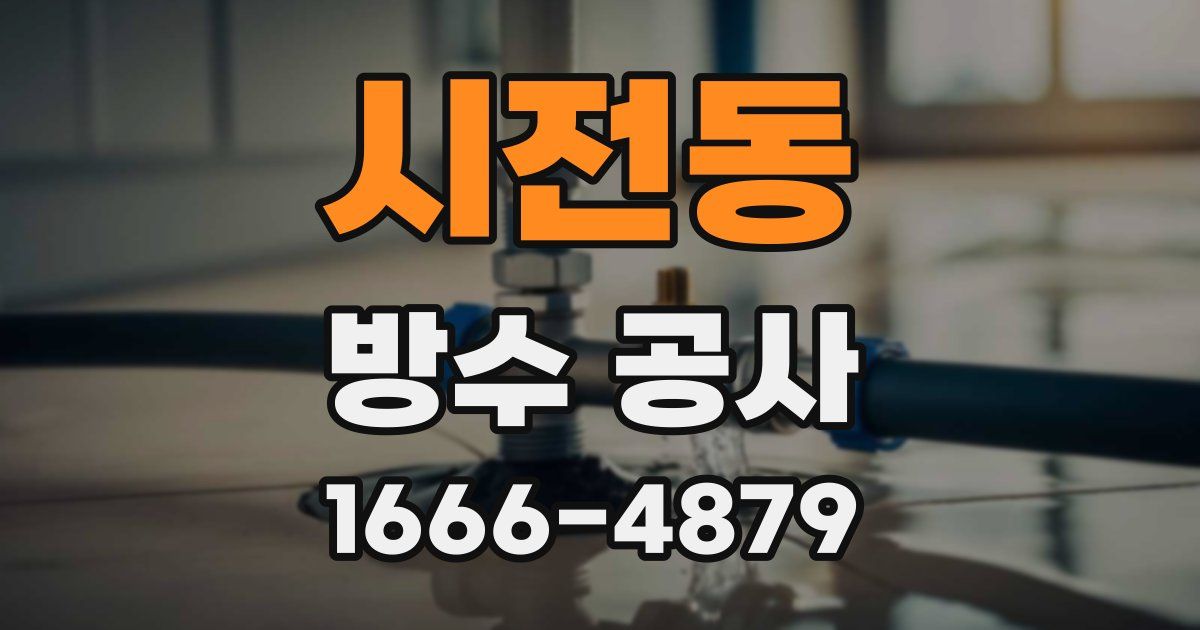 시전동 방수 공사