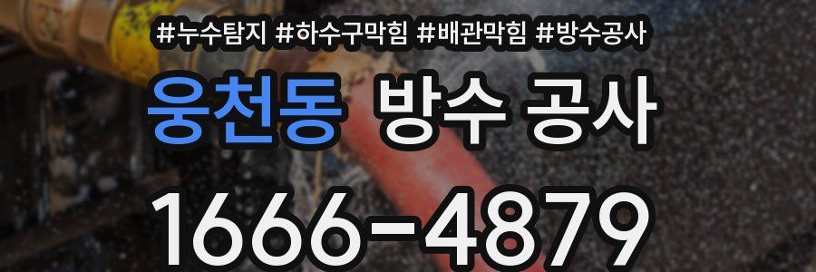 웅천동 방수 공사