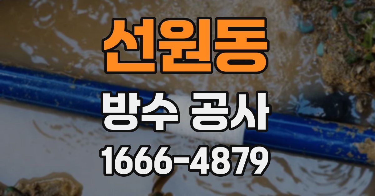 선원동 방수 공사