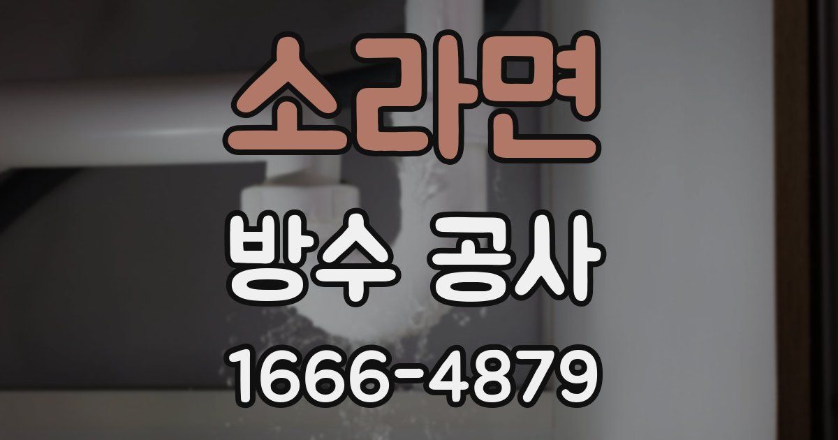 소라면 방수 공사