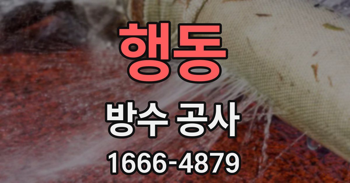 행동 방수 공사