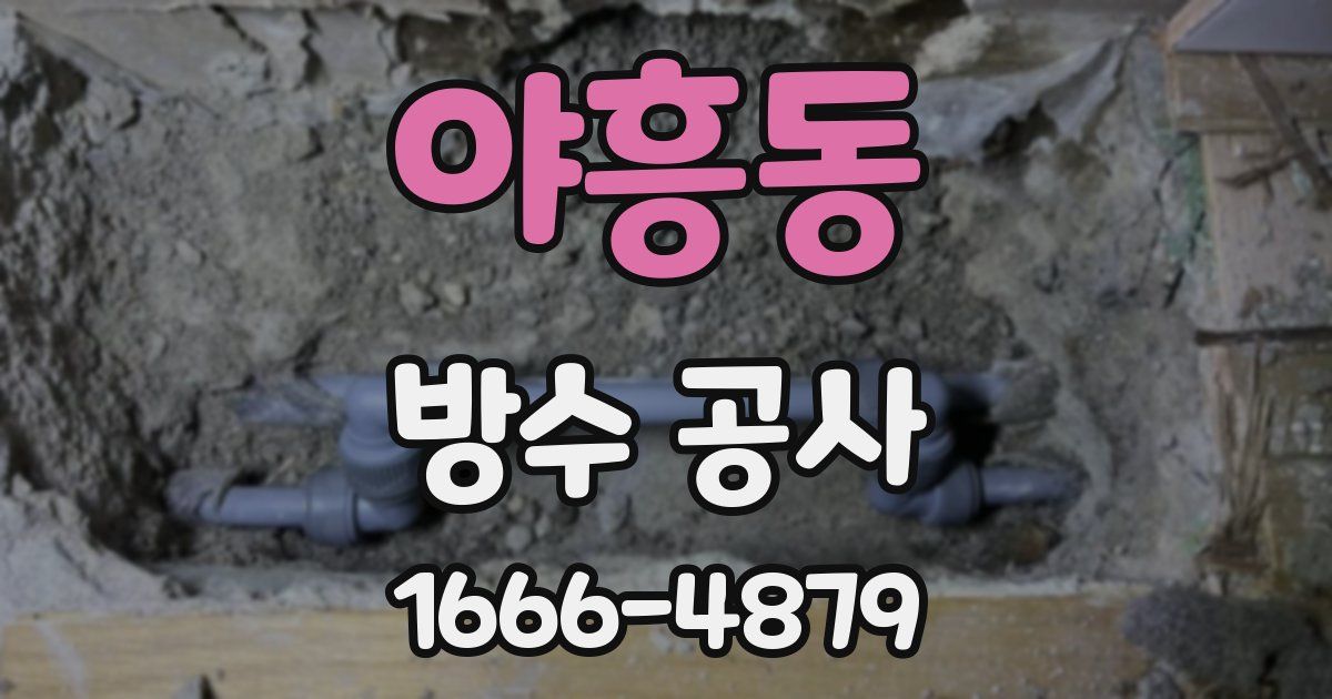 야흥동 방수 공사