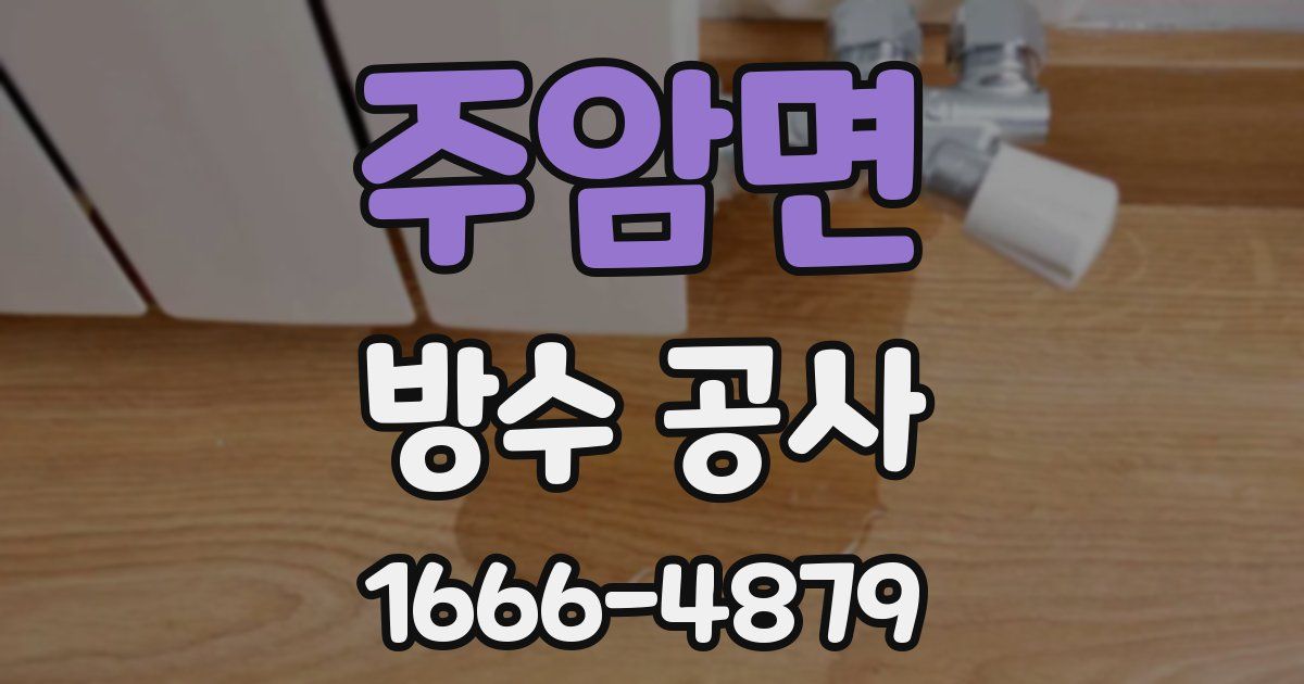 주암면 방수 공사