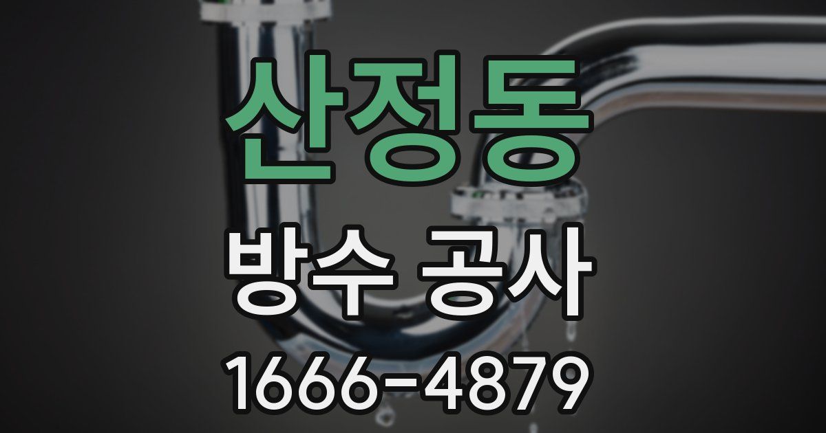 산정동 방수 공사
