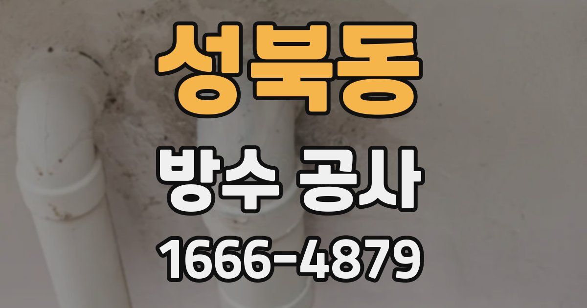 성북동 방수 공사