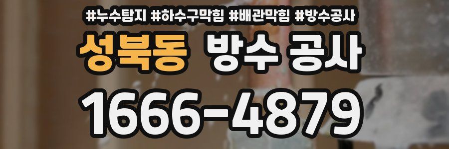 성북동 방수 공사