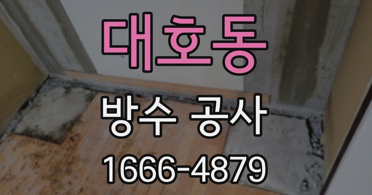 대호동 방수 공사