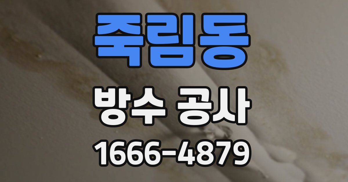 죽림동 방수 공사