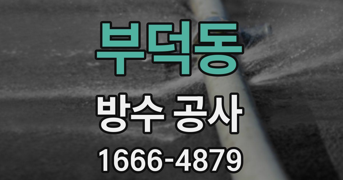 부덕동 방수 공사