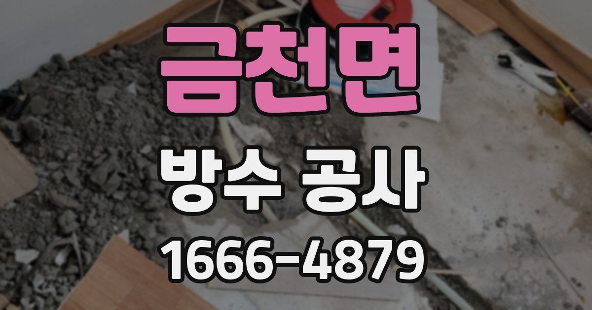 금천면 방수 공사