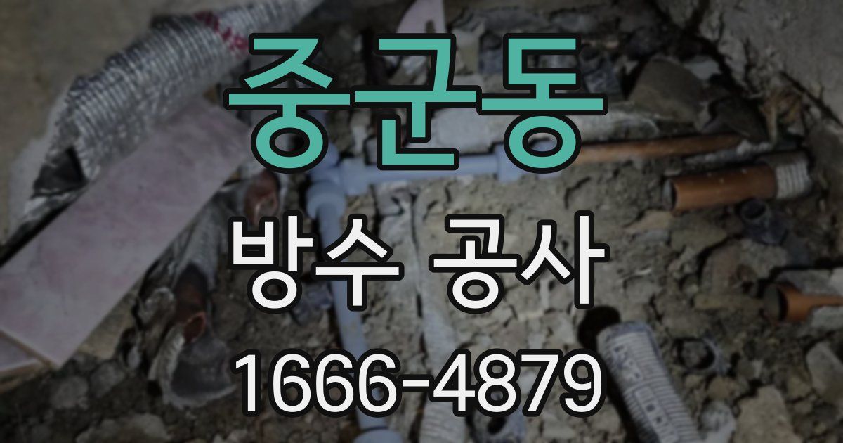 중군동 방수 공사