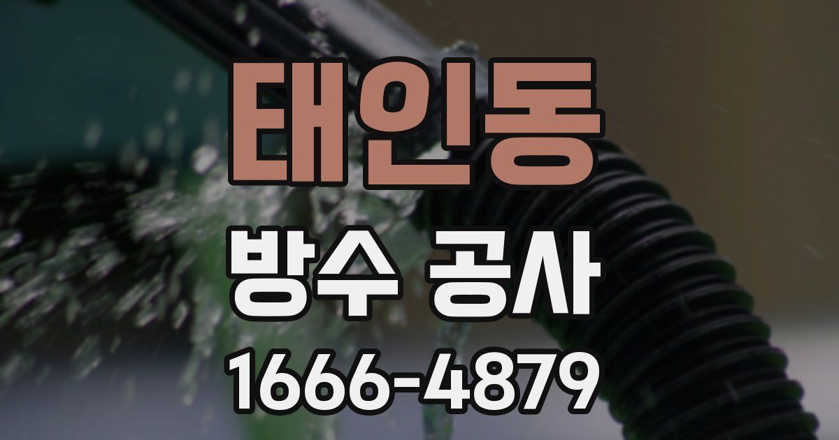 태인동 방수 공사