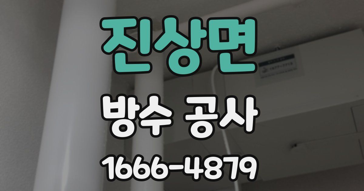 진상면 방수 공사