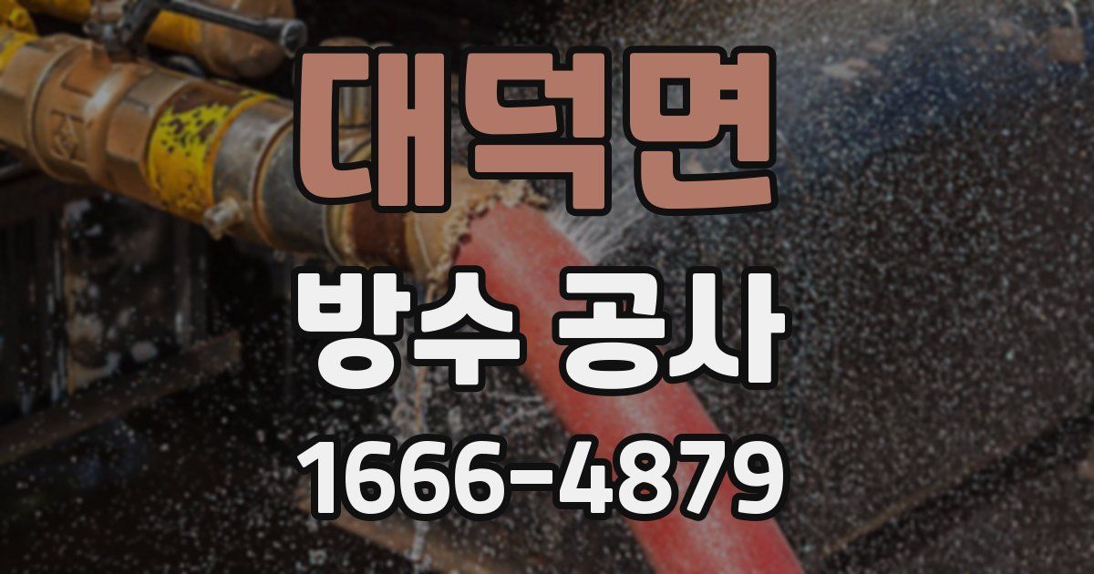대덕면 방수 공사