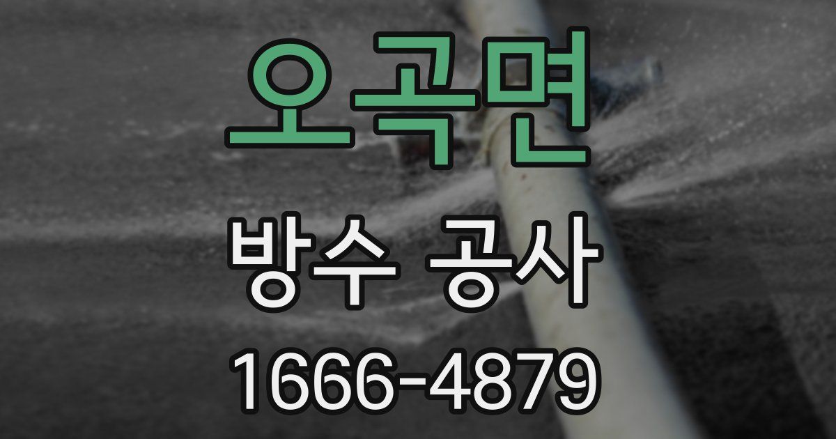 오곡면 방수 공사