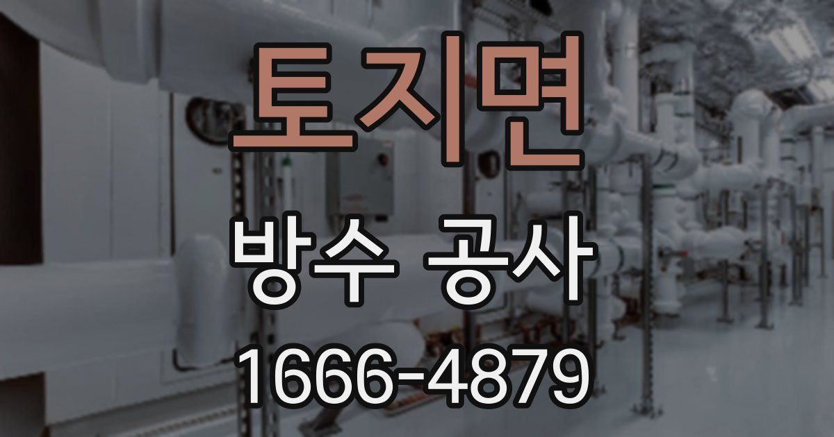 토지면 방수 공사