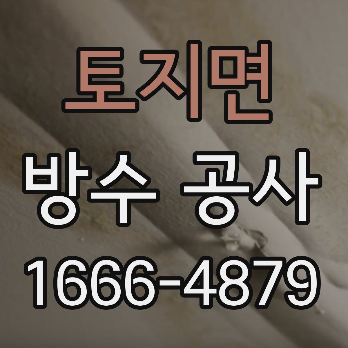 토지면 방수 공사
