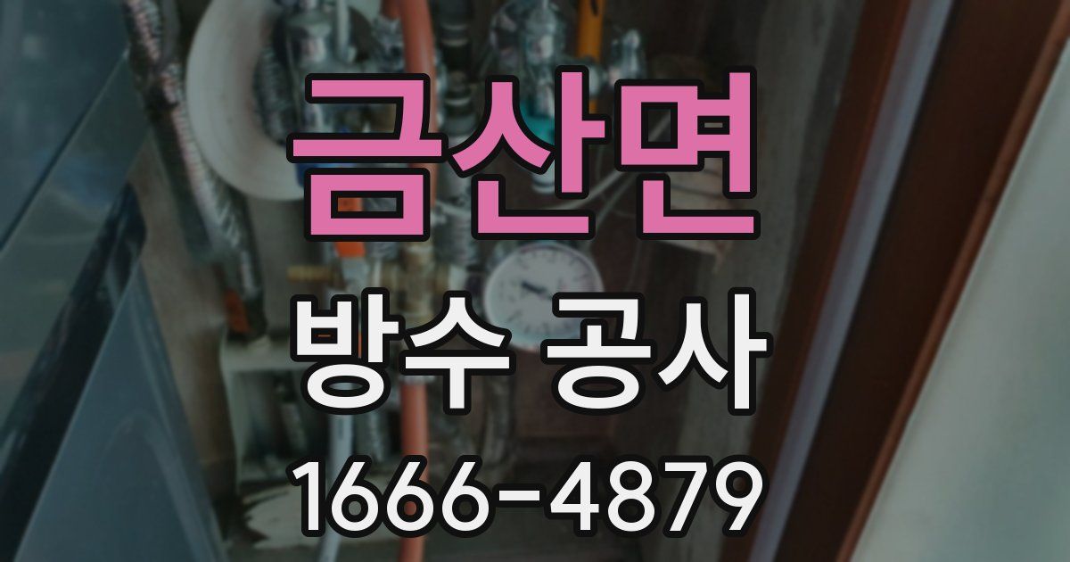 금산면 방수 공사