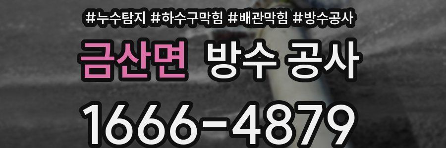 금산면 방수 공사