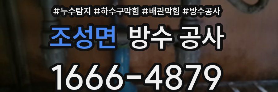 조성면 방수 공사