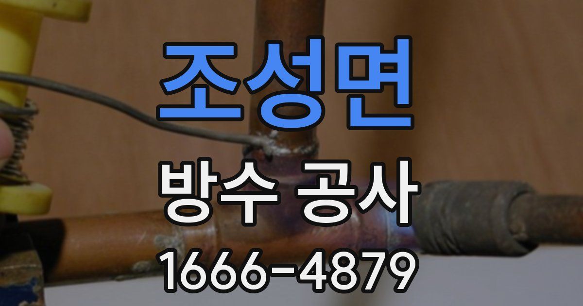 조성면 방수 공사