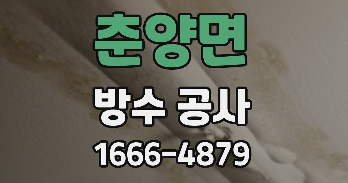 춘양면 방수 공사