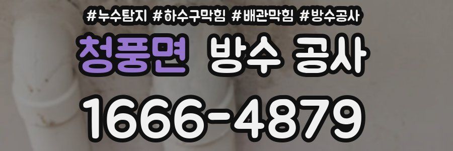 청풍면 방수 공사