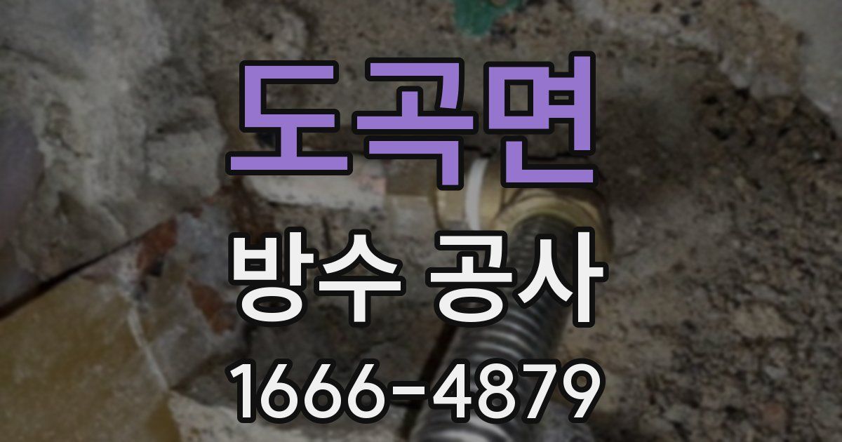 도곡면 방수 공사