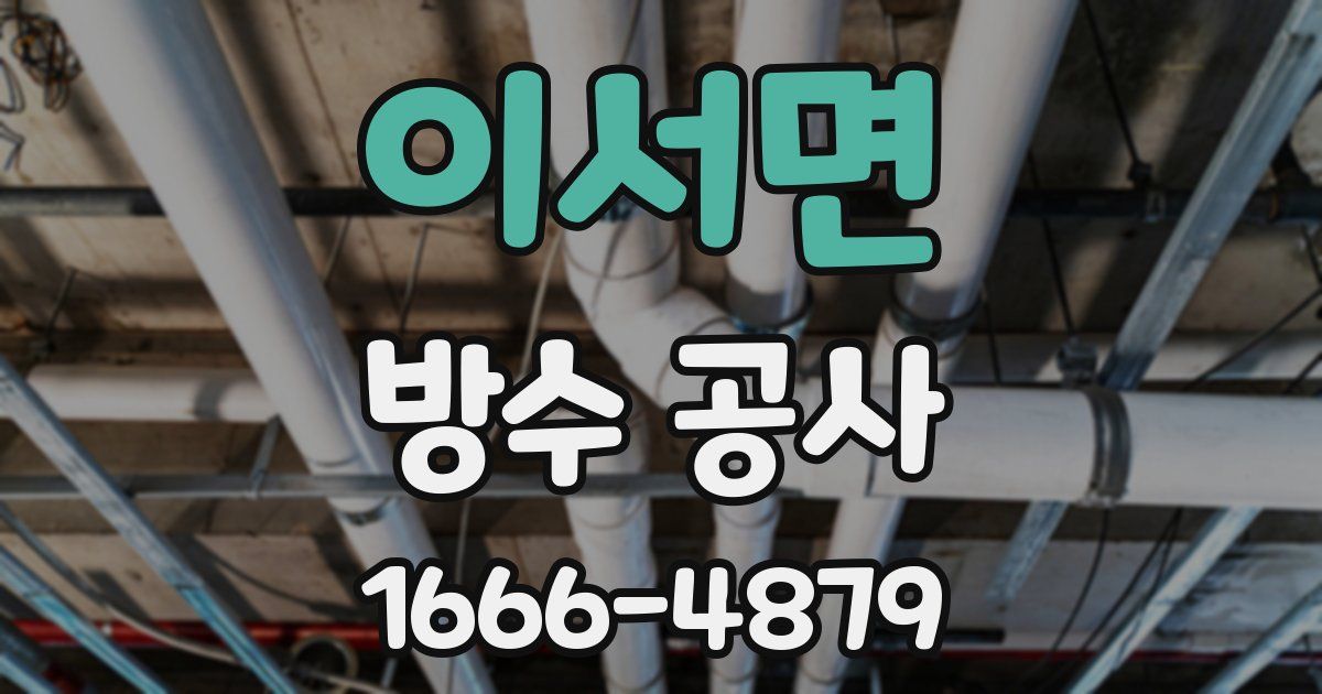 이서면 방수 공사