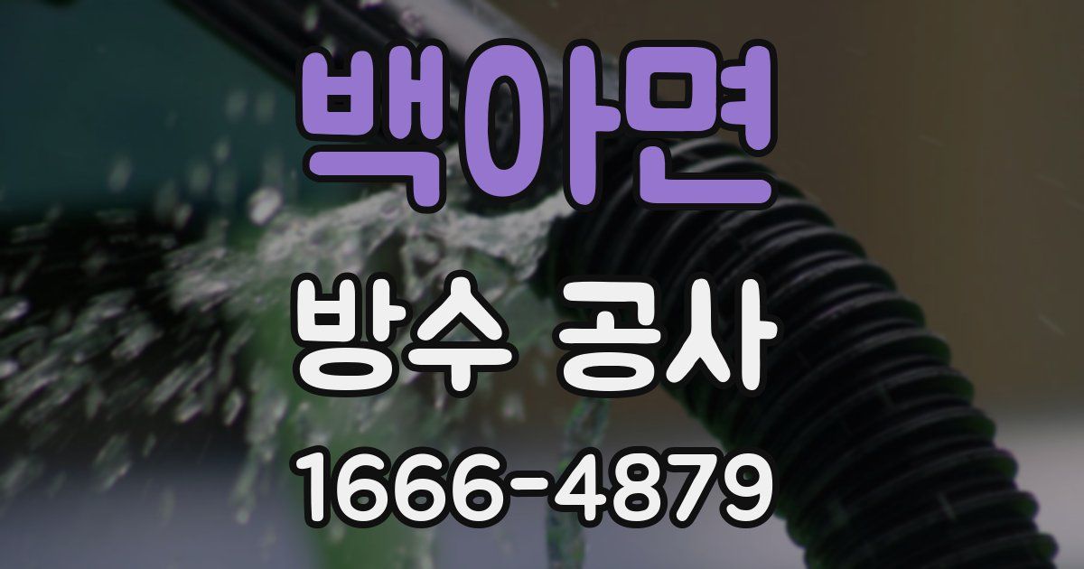 백아면 방수 공사