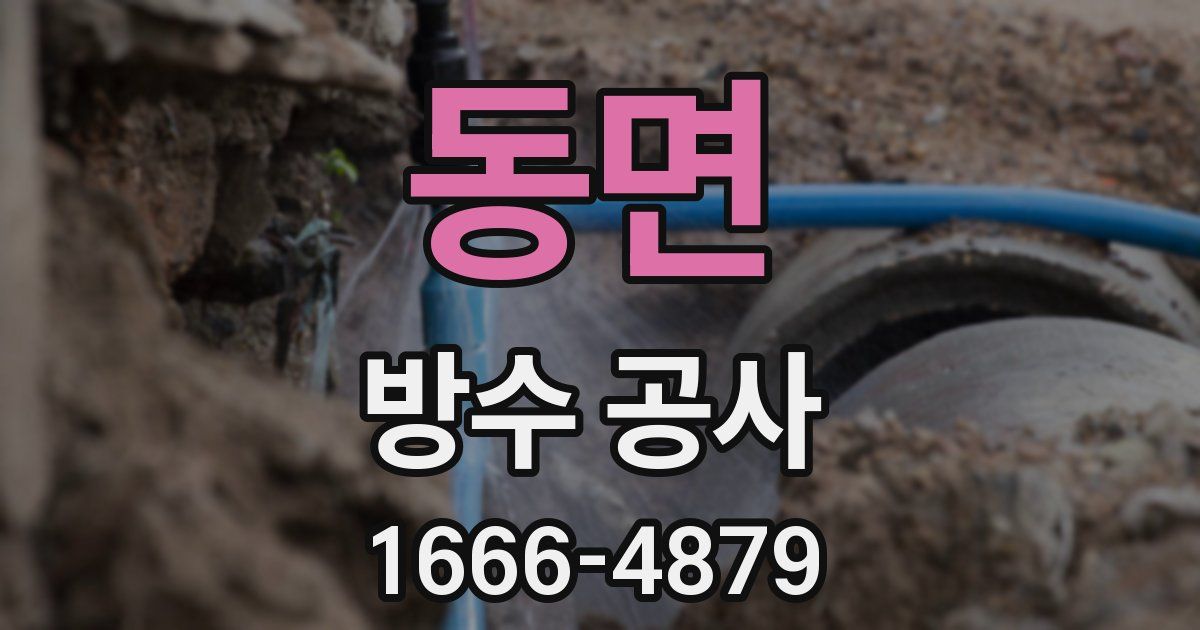 동면 방수 공사