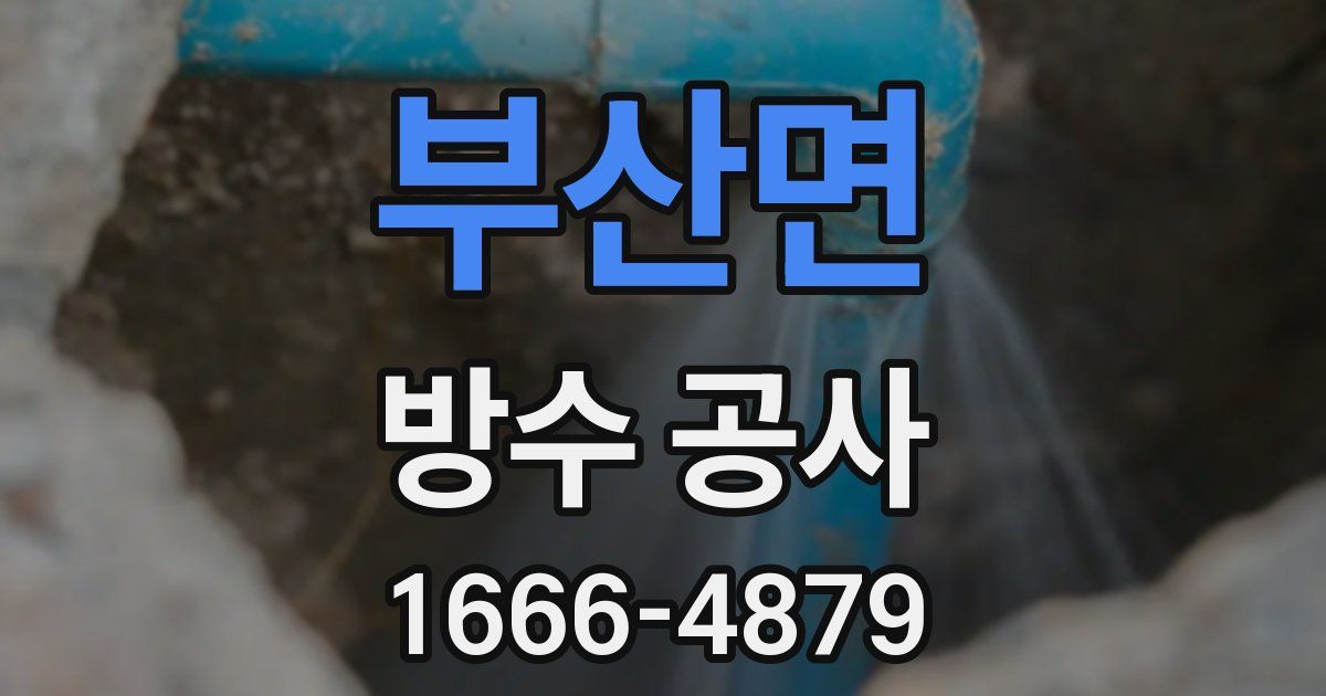 부산면 방수 공사
