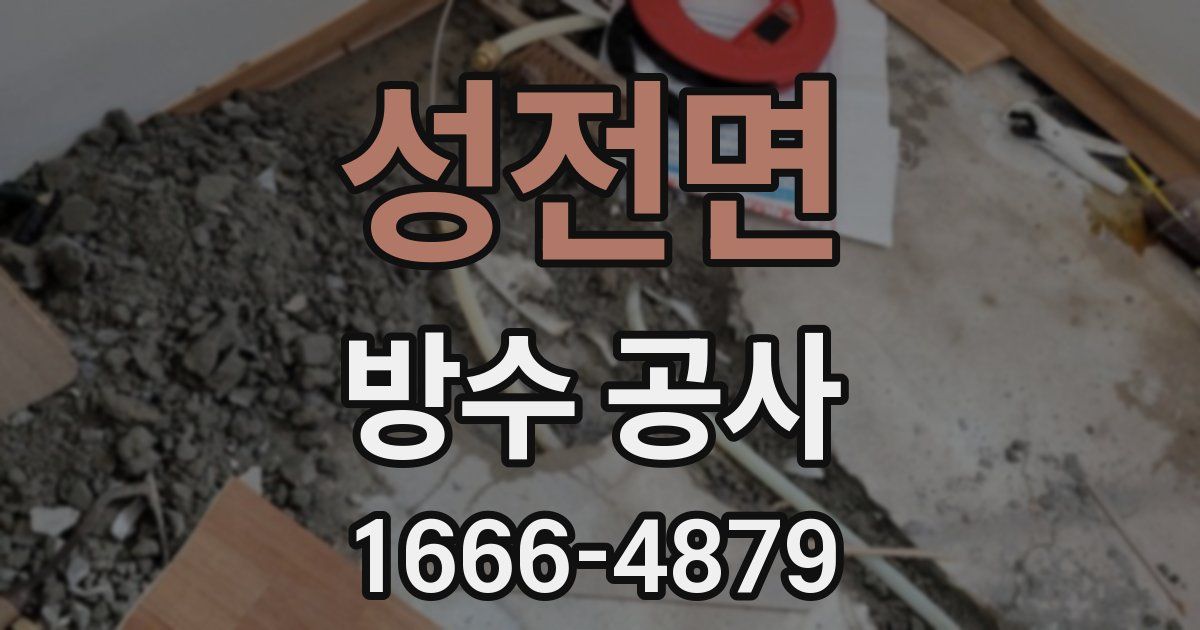 성전면 방수 공사