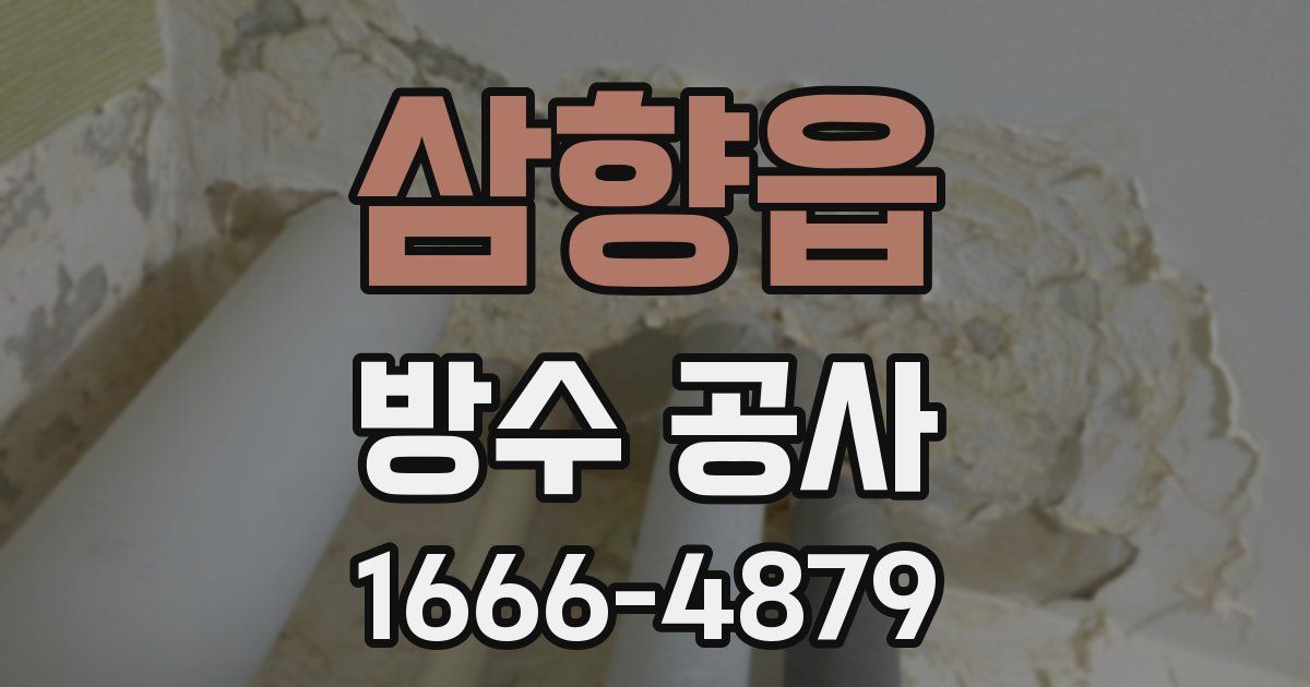 삼향읍 방수 공사