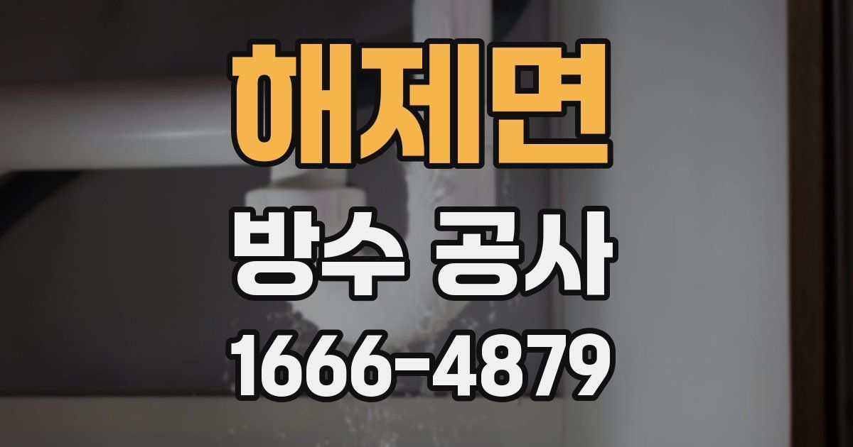 해제면 방수 공사