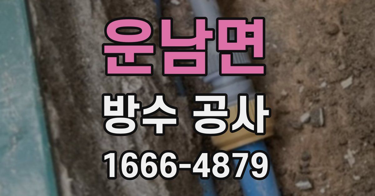 운남면 방수 공사