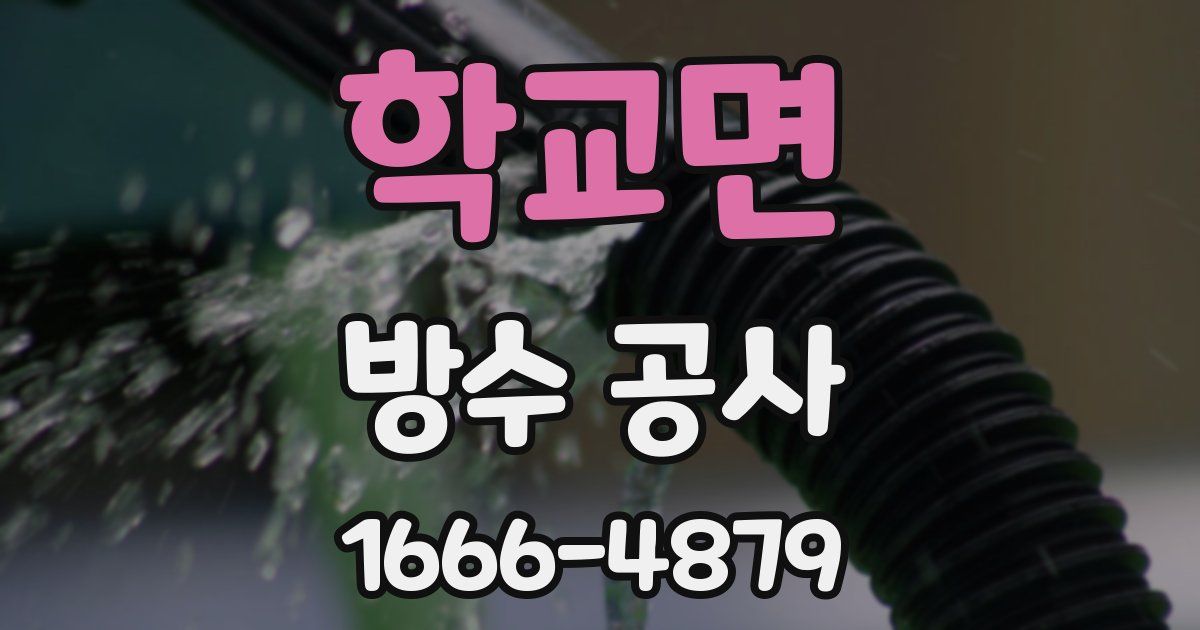 학교면 방수 공사