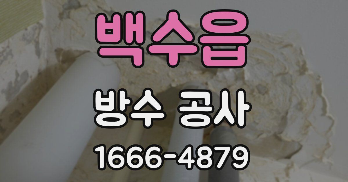 백수읍 방수 공사