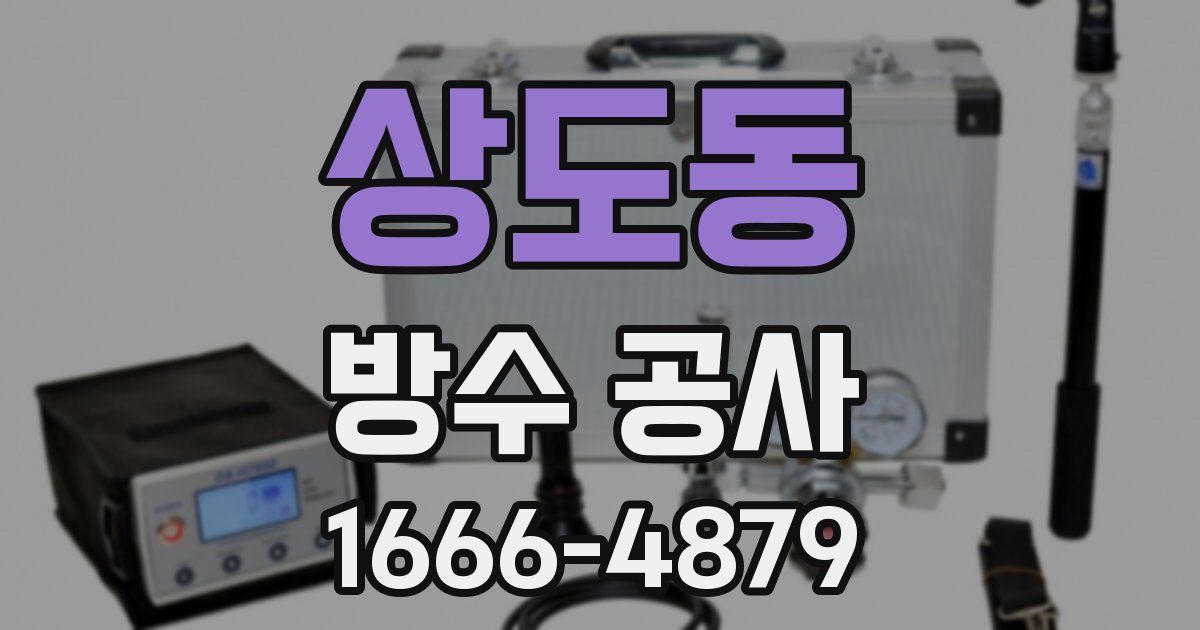 상도동 방수 공사