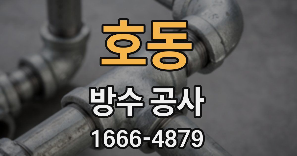 호동 방수 공사