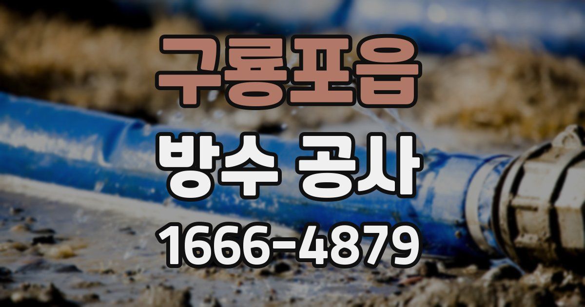 구룡포읍 방수 공사