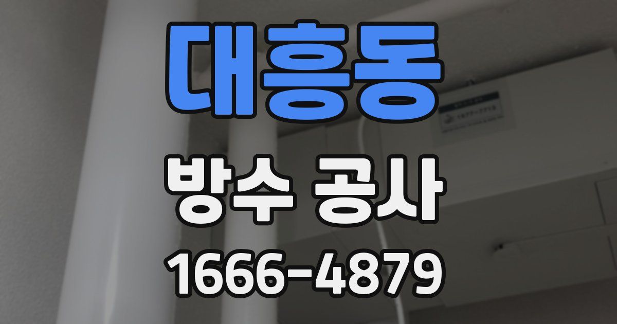 대흥동 방수 공사