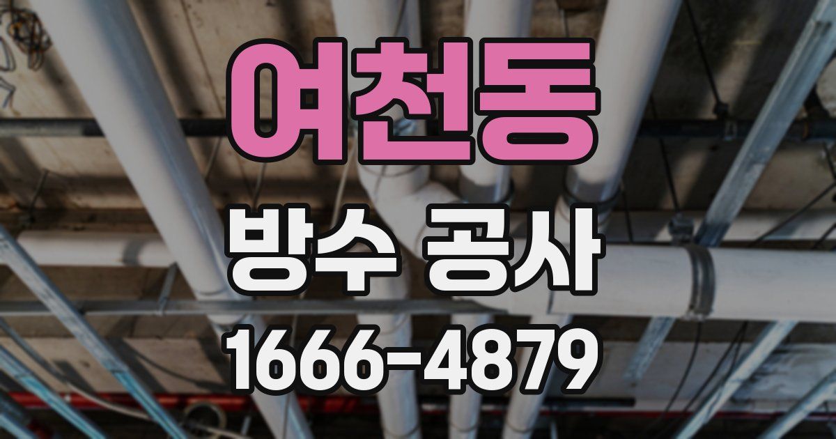 여천동 방수 공사