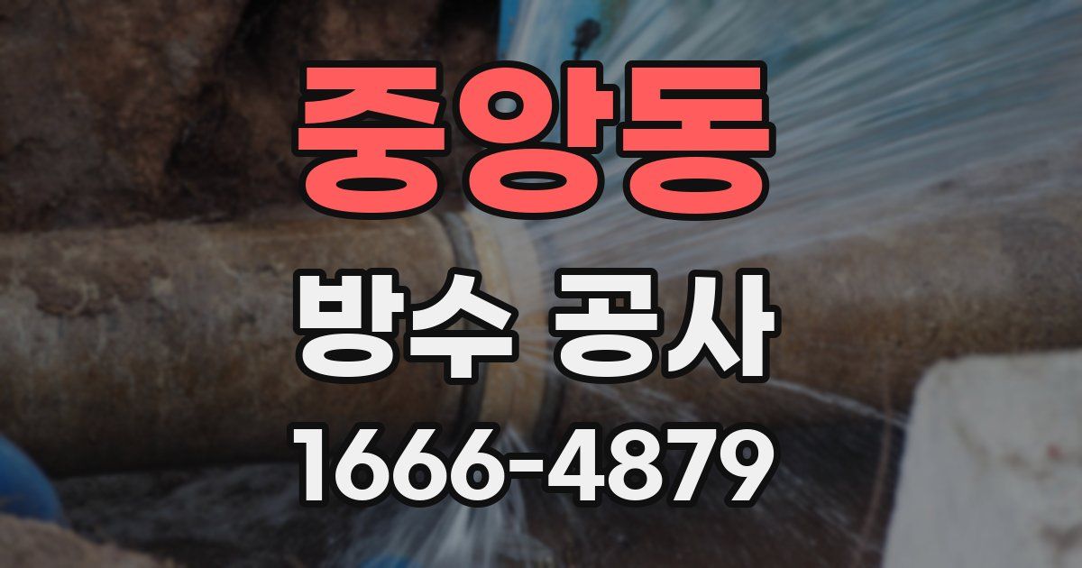 중앙동 방수 공사