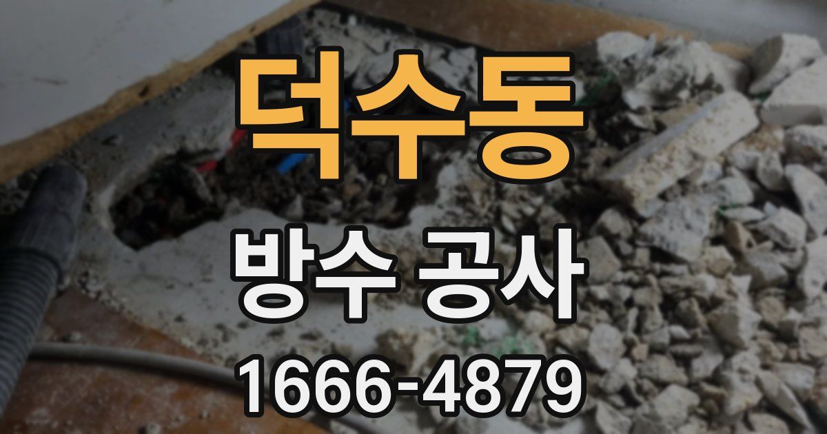 덕수동 방수 공사