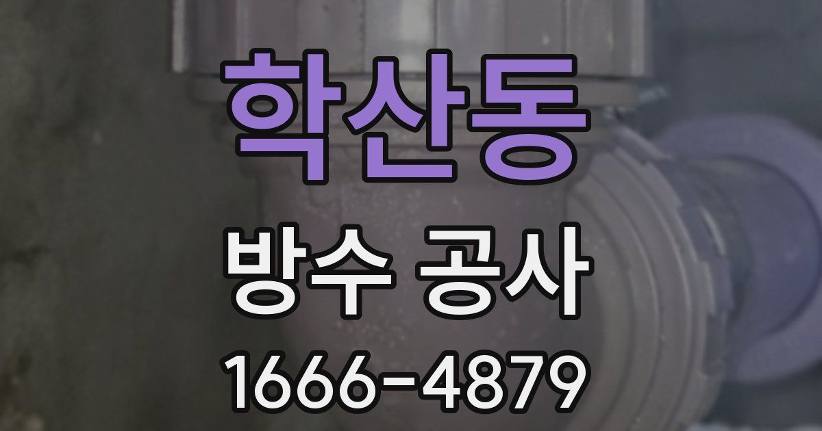 학산동 방수 공사