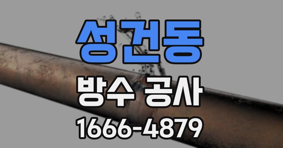 성건동 방수 공사